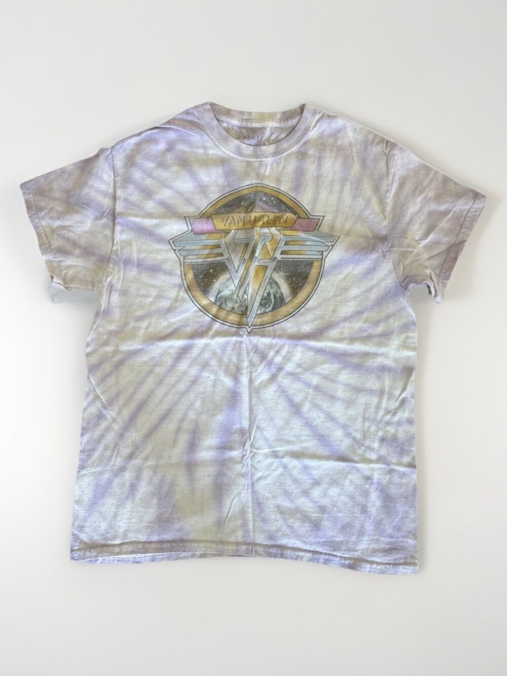 Van Halen T Shirt Tie Dye Graphic Logo Rock Band Tee Men’s Small - Picture 1 of 6